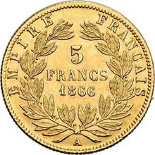 5 francos 1866 A  
