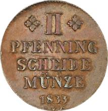 2 Pfennig 1833  CvC 