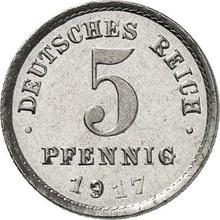 5 fenigów 1917 D  
