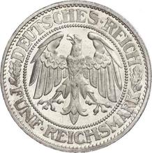5 Reichsmarks 1929 G   "Roble"