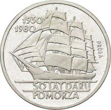100 eslotis 1980 MW   "50 aniversario de la fragata "Dar Pomorza"" (Pruebas)