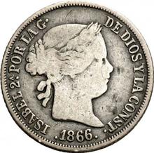 20 Centimos de Escudo 1866   