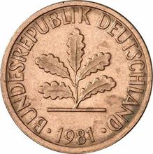 1 Pfennig 1981 F  