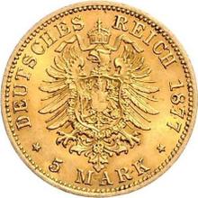 5 марок 1877 F   "Вюртемберг"