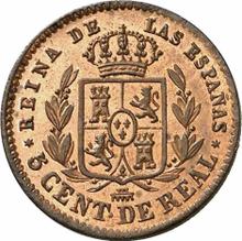 5 centimos de real 1856   