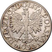 5 złotych 1936   JA "Żaglowiec" (PRÓBA)
