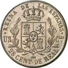25 Centimos de Real 1860   