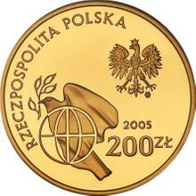 200 złotych 2005 MW  ET "60 Rocznica zakończenia II wojny światowej"