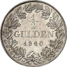 1/2 guldena 1840   