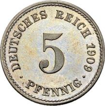 5 Pfennig 1909 F  