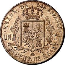 25 centimos de real 1864   