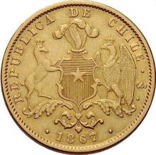 10 Pesos 1867 So  