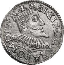 Trojak (3 groszy) 1596  IF  "Casa de moneda de Wschowa"