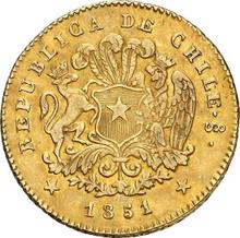 2 Escudos 1851 So LA 