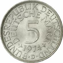 5 марок 1974 D  