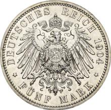 5 Mark 1904 E   "Sachsen"