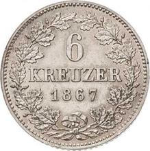 6 крейцеров 1867   