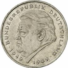 2 марки 1993 F   "Франц Йозеф Штраус"