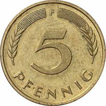 5 Pfennig 1989 F  