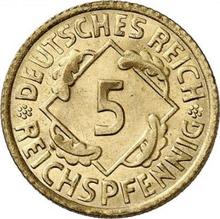 5 Reichspfennigs 1926 E  
