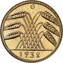 10 Reichspfennigs 1932 G  