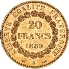 20 francos 1889 A  