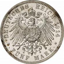 5 марок 1914 D   "Бавария"