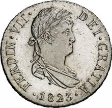 2 reales 1823 M AJ 