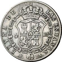 4 reales 1845 B PS 