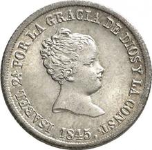 2 reales 1845 M CL 