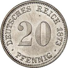 20 пфеннигов 1873 D  