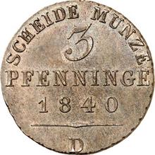 3 Pfennig 1840 D  