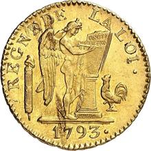24 libras francesas AN II (1793) W  