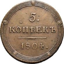 5 kopeks 1804 КМ   "Casa de moneda de Suzun"