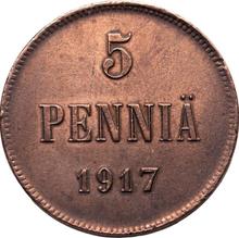5 пенни 1917   