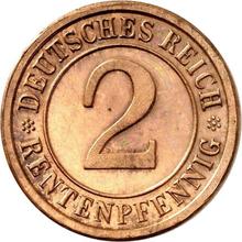 2 Rentenpfennigs 1924 E  