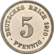 5 Pfennig 1910 G  