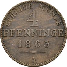 4 Pfennige 1863 A  