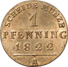 1 Pfennig 1822 A  