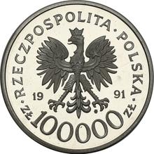 100000 złotych 1991 MW  BCH "Bitwa o Narwik 1940"