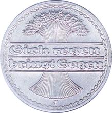50 пфеннигов 1921 J  