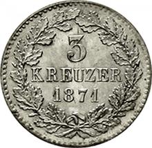 3 kreuzers 1871   
