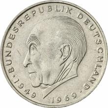 2 марки 1973 D   "Аденауэр"