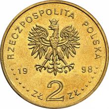 2 Zlote 1998 MW  RK "100th anniversary of discovering polonium and radium"