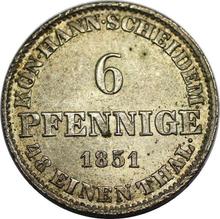 6 Pfennige 1851  B 