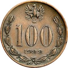100 marek 1922    "Józef Piłsudski" (PRÓBA)