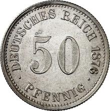 50 пфеннигов 1876 H  
