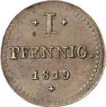 1 пфенниг 1819   