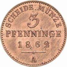 3 Pfennige 1862 A  