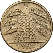 10 Rentenpfennigs 1924 J  